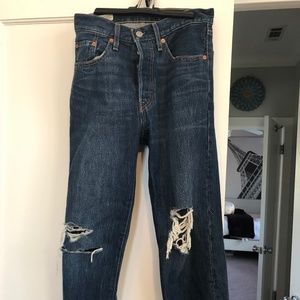 Levi's 501 Jeans with rips